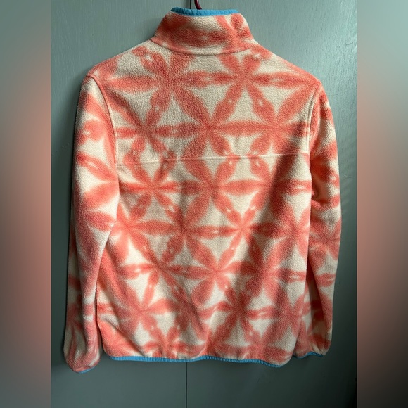 Lands End Women’s Fleece Snap Heritage Sweatshirt - Picture 4 of 6